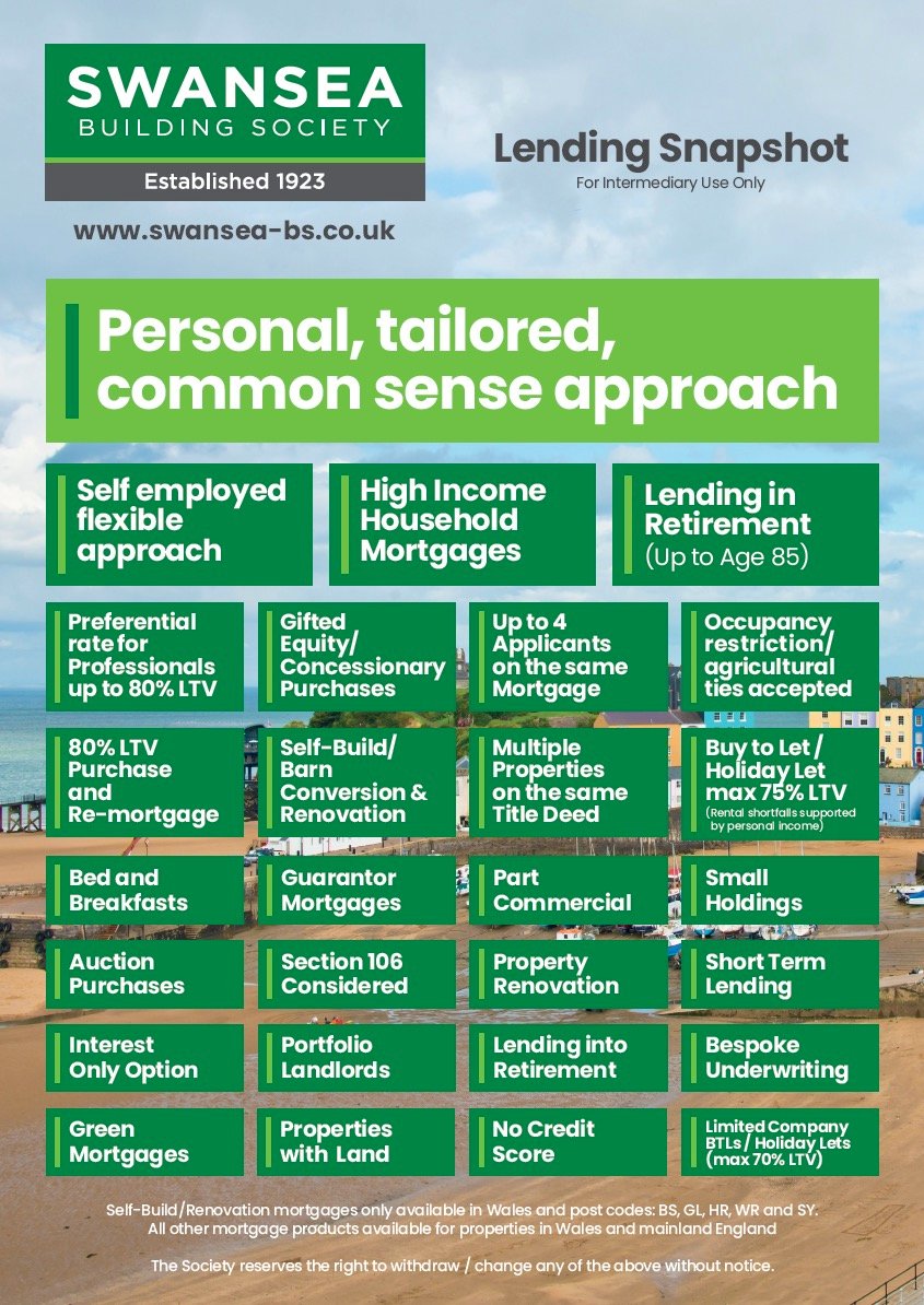 Lending Criteria Swansea Building Society